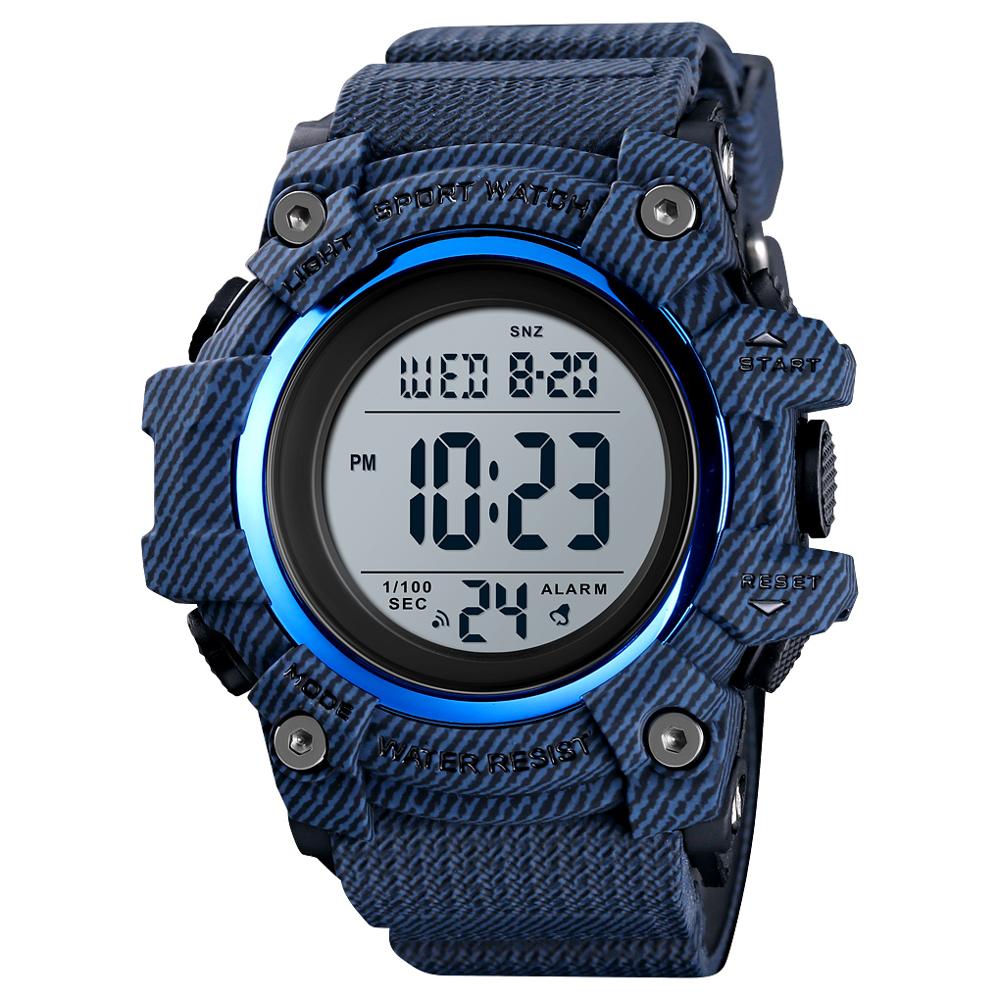 SKMEI 1552 Fashion Men Sport Watch Luxury Watches Stopwatch Countdown Digital Watch 50Bar Waterproof Military Watch Clock For Mens