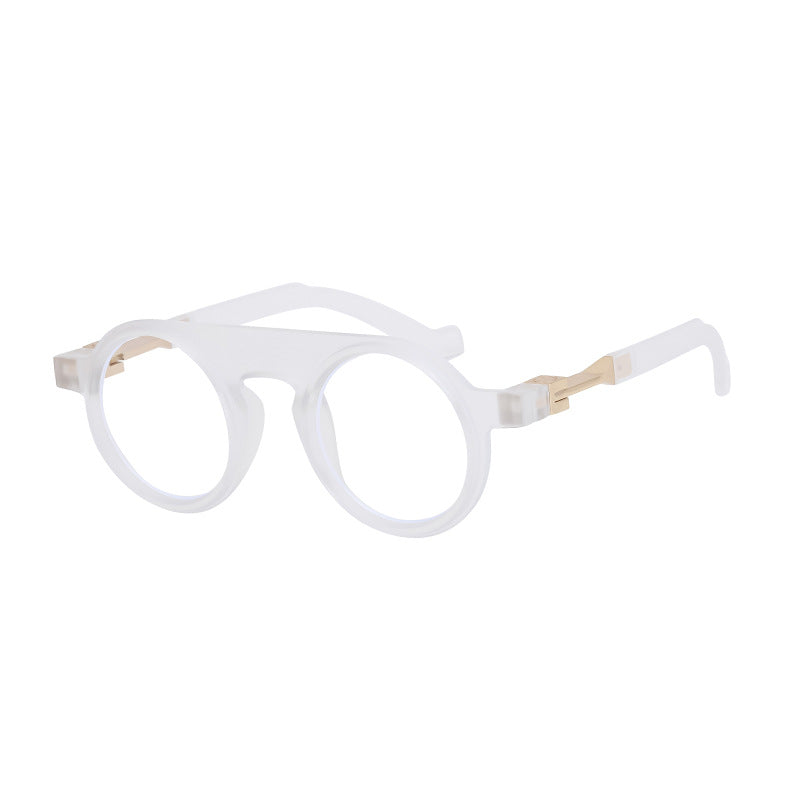 New European and American fashion round frame sunglasses for men, personalized and high-end sunglasses for men