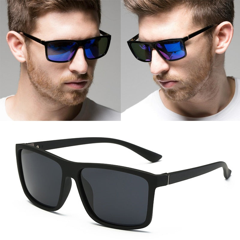 Sunglasses men Polarized Square sunglasses Brand Design UV400 protection Shades Sunglasses