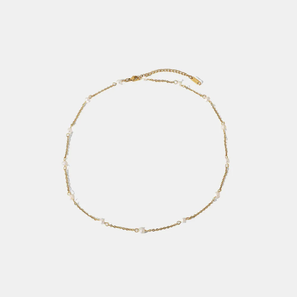 Freshwater Pearl 18K Gold-Plated Necklace